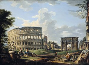 Colosseum og Konstantins bue